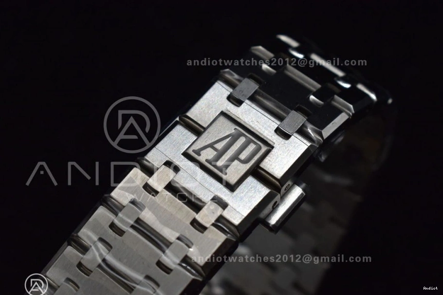 APSF 41mm Bracelet 15500 Dial Super on Black 1:1 A4302 SS SS Clone Oak Best Royal Edition Textured 1106